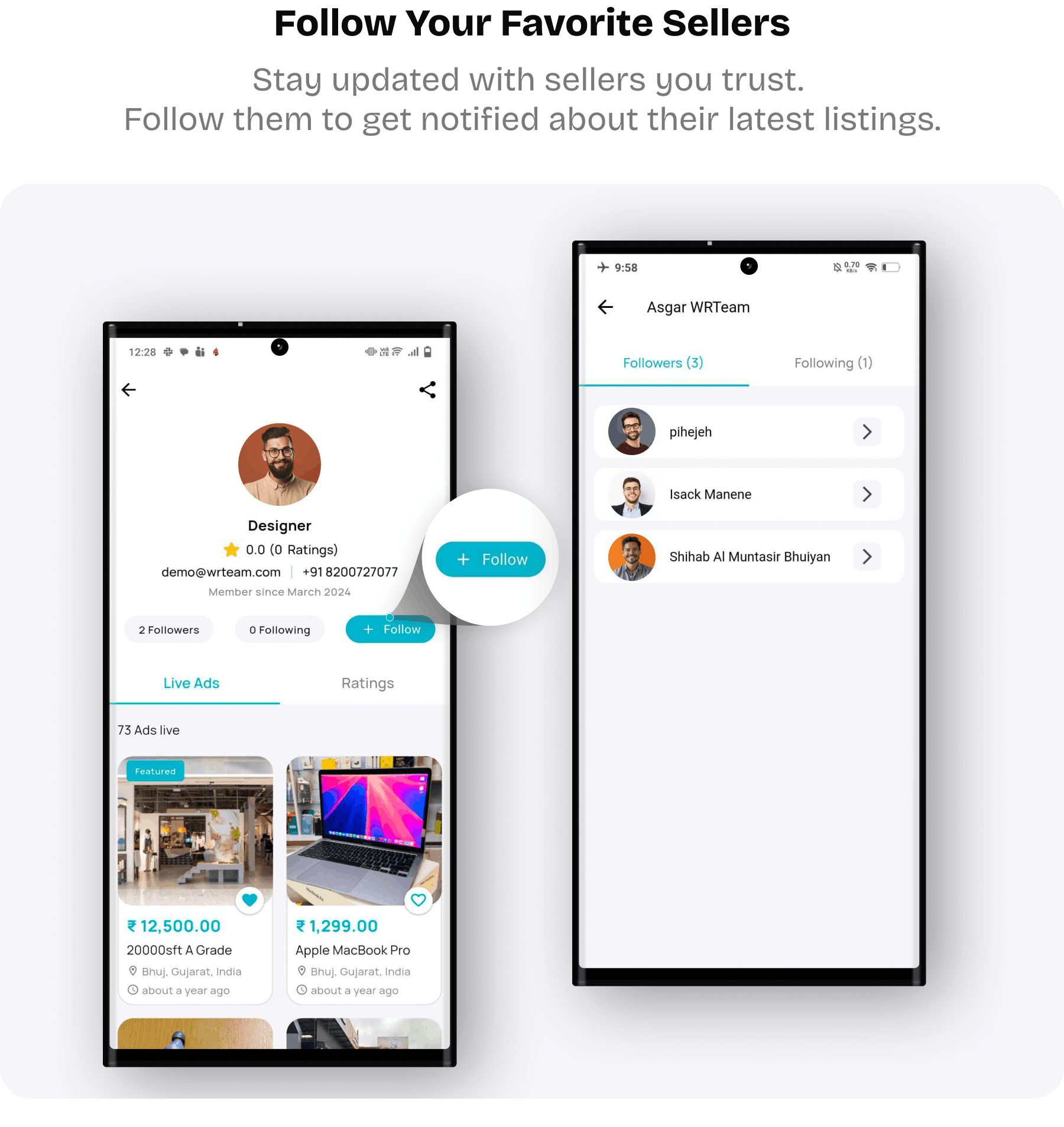 Ecommerce mobile website template mockup file for sale at reasonable prices